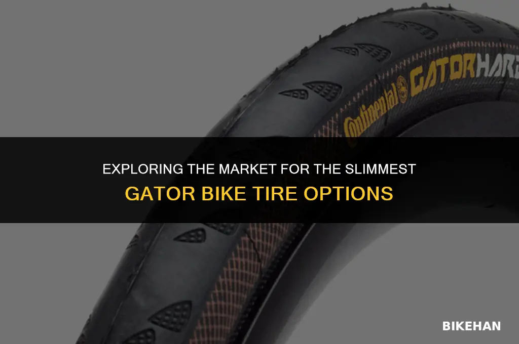 what is the slimmest gator bike tire
