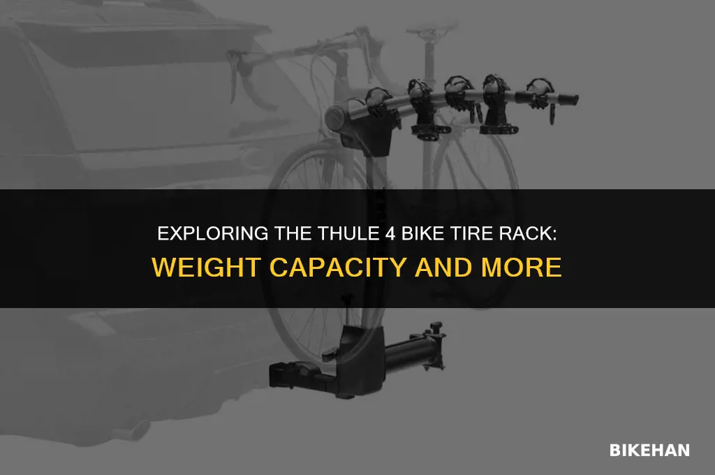 what is the thule 4 bike tire rack weight capacity