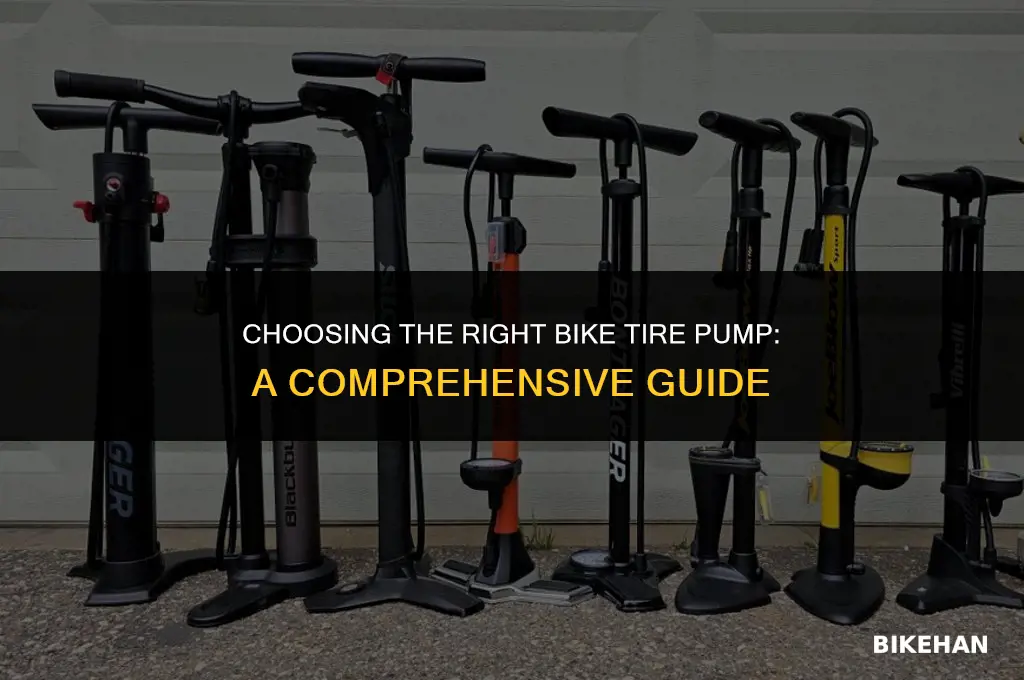 what kind of bike tire pump do i need