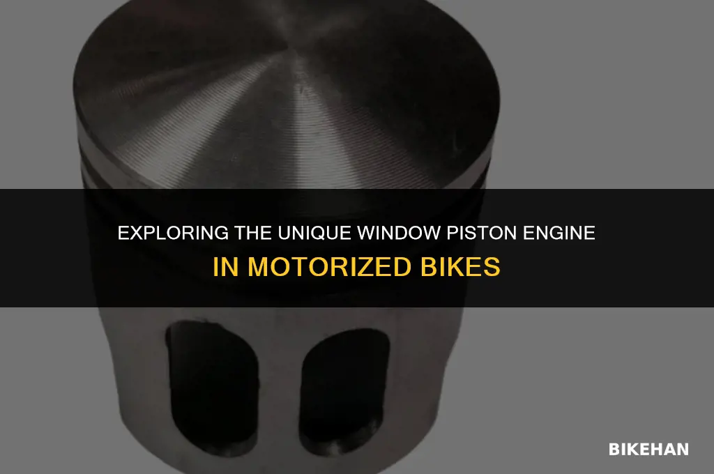what motorized bike engine uses window piston