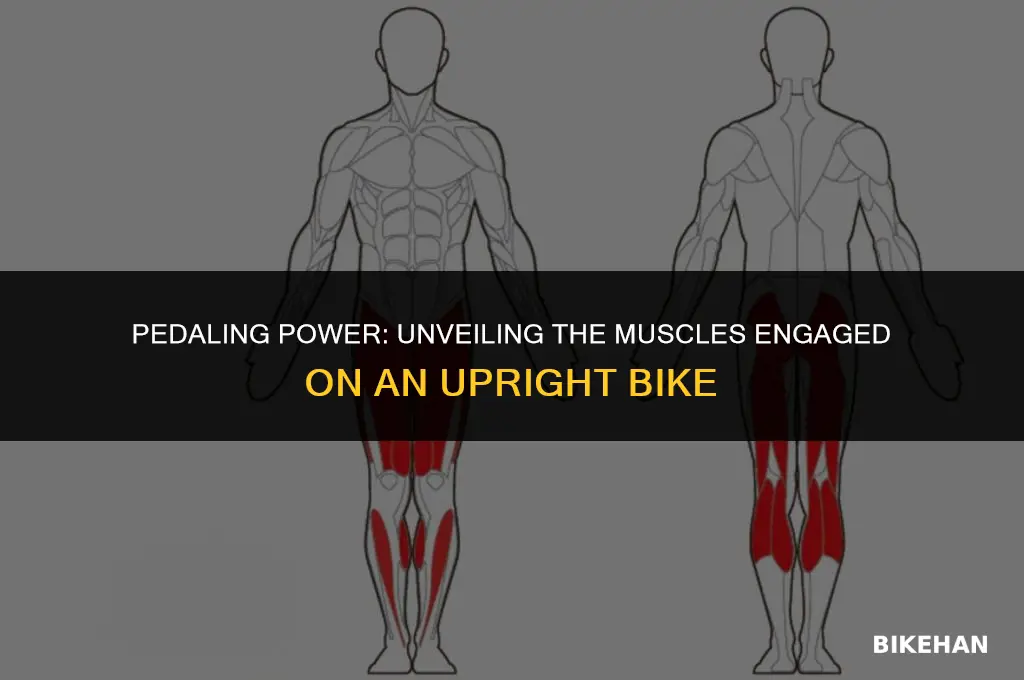 what muscles are used on an upright bike