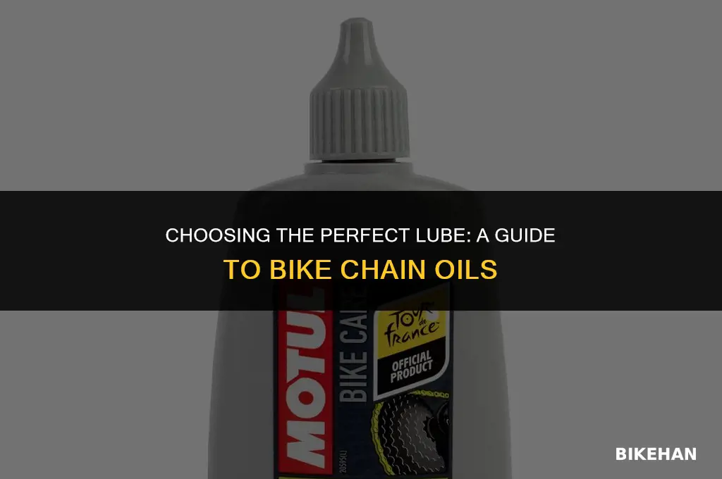 what oil can i use for my bike chain