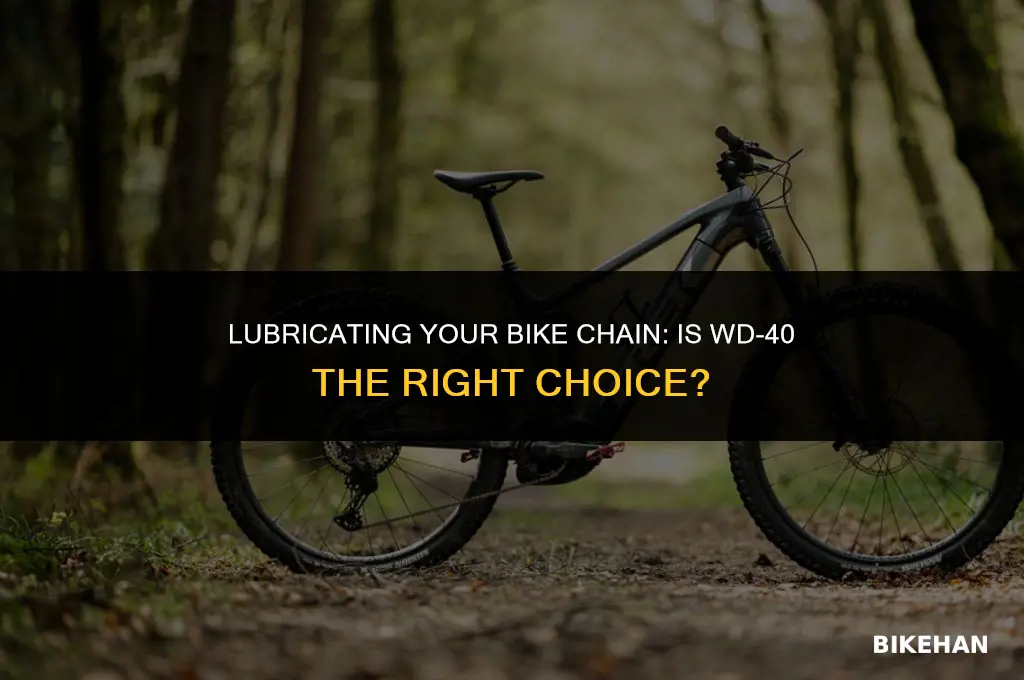 what oil should i use wd40 for my bike chain