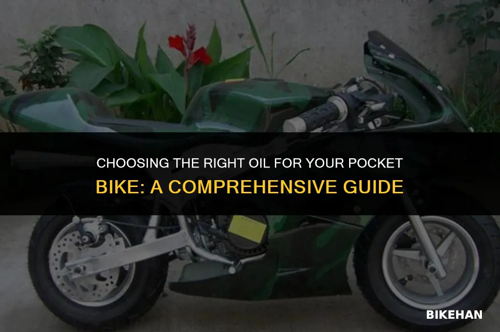 what oil to use for pocket bike