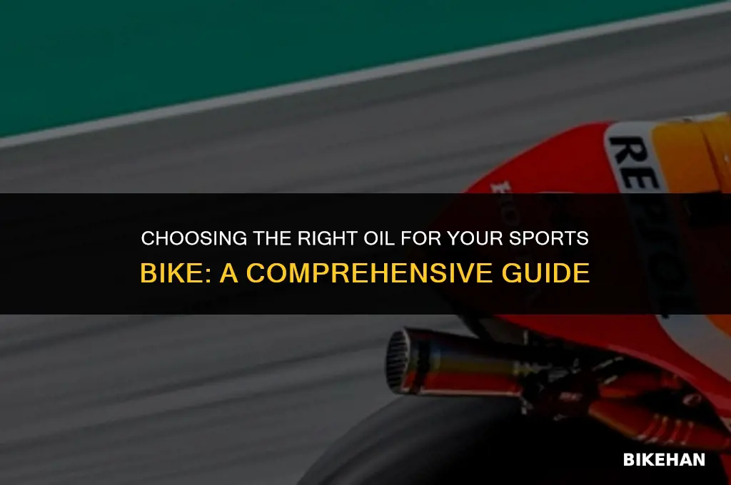 what oil to use in sports bike