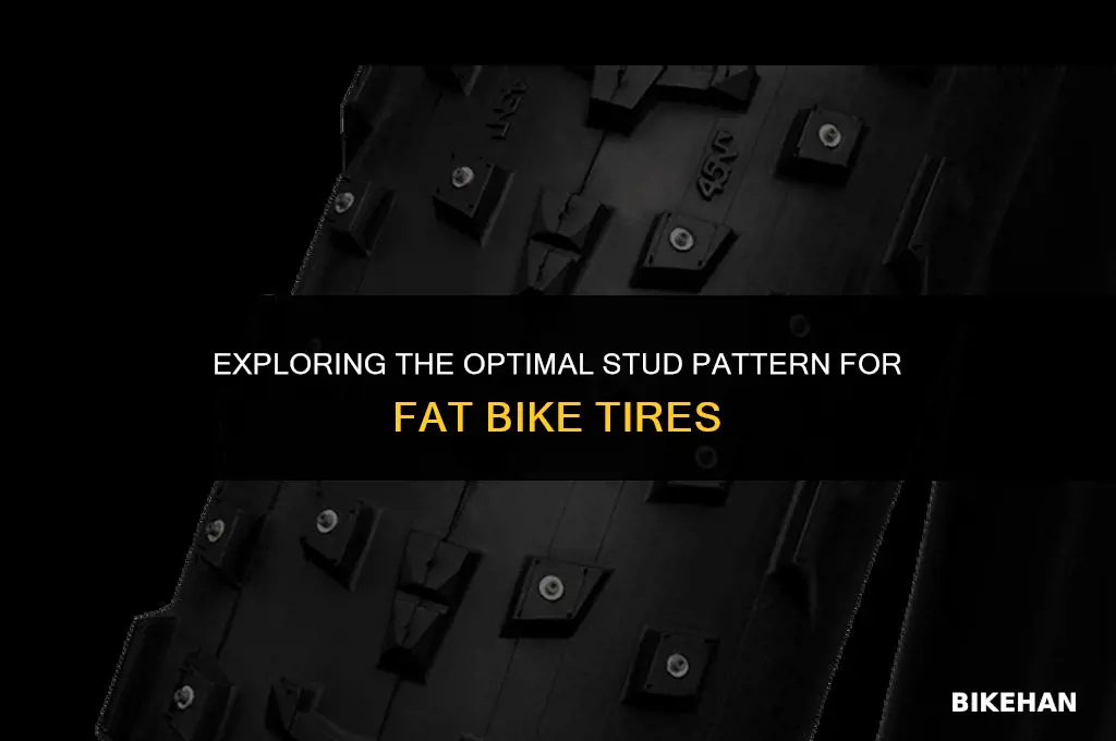 what pattern for studding fat bike tires