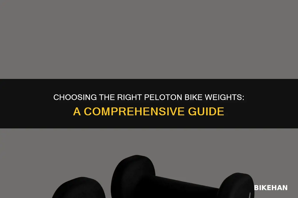what peloton bike weights should i get