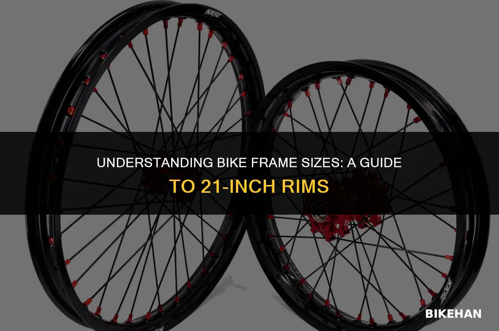 what size is a 21 inch bike frame rims