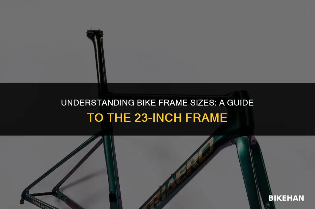 what size is a 23 bike frame