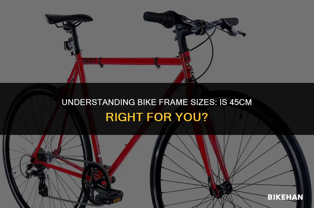 what size is a 45cm bike frame