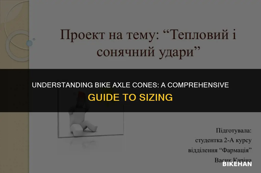 what size is a cone on a bike axle