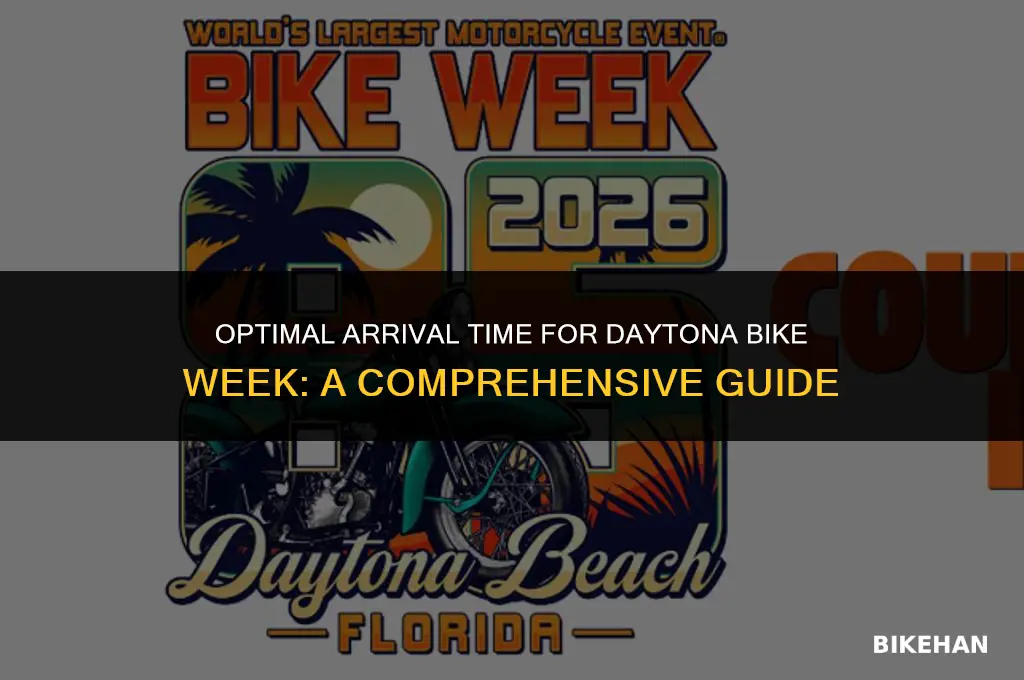 what time should i get to daytona bike week
