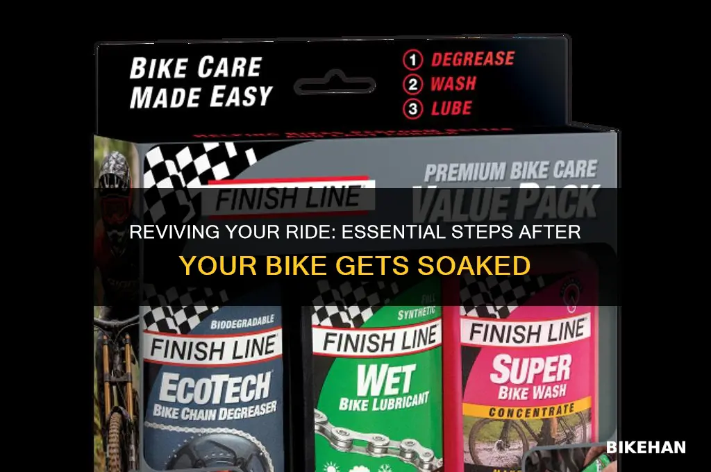 what to do after a bike gets wet
