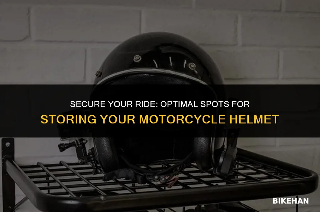 where to put motorcycle helmet