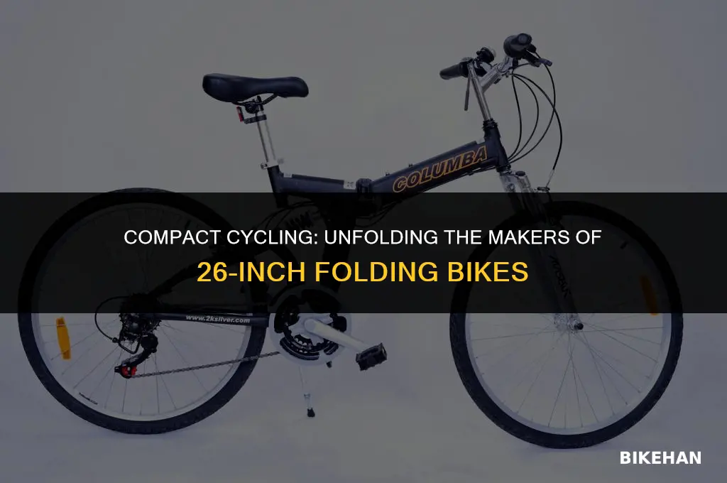 who makes a folding 26 wheel bike